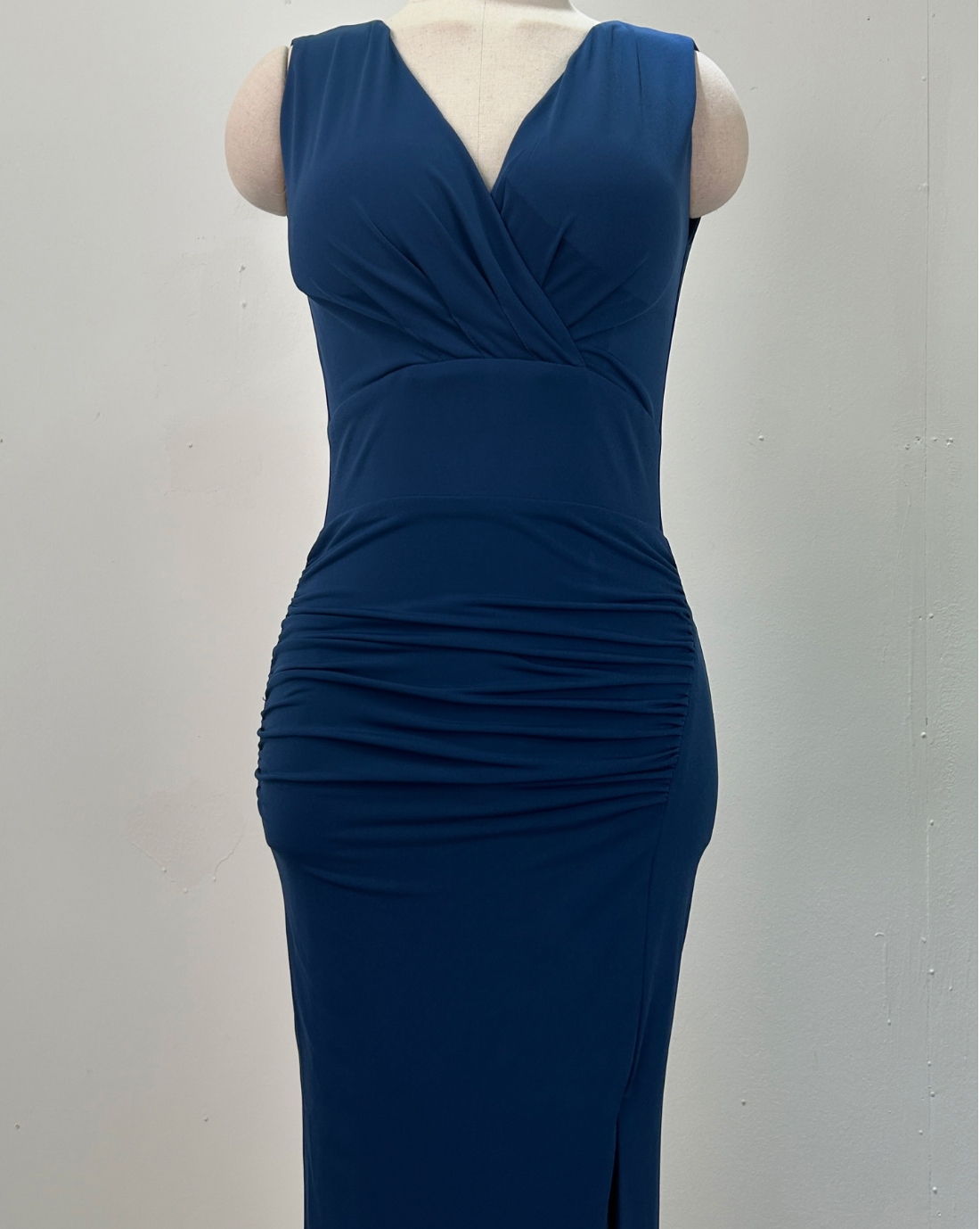 긴 드레스 네이비블루 색상 이미지-S352L27
